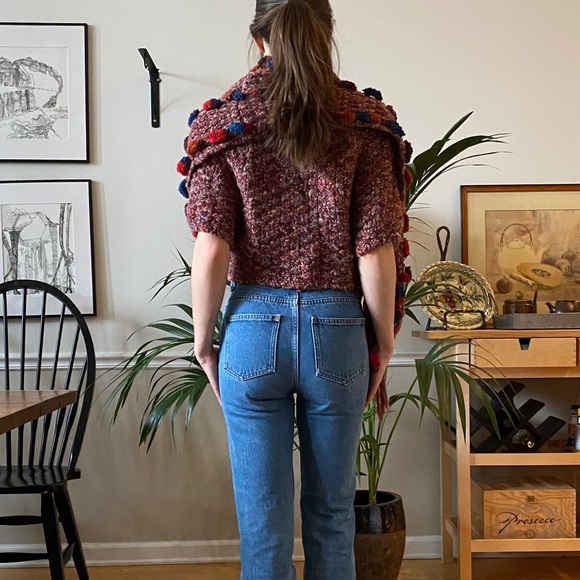 Anthro Handknit by Dollie Wrap Sweater - Picture 8 of 8